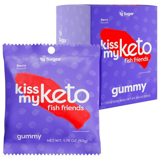Fish Friends Keto Gummies, Berry - 6 x 50g